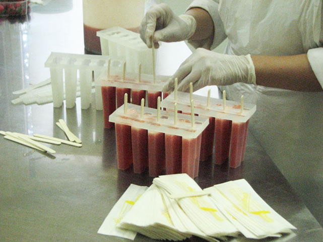 Ghiaccioli alla fragola