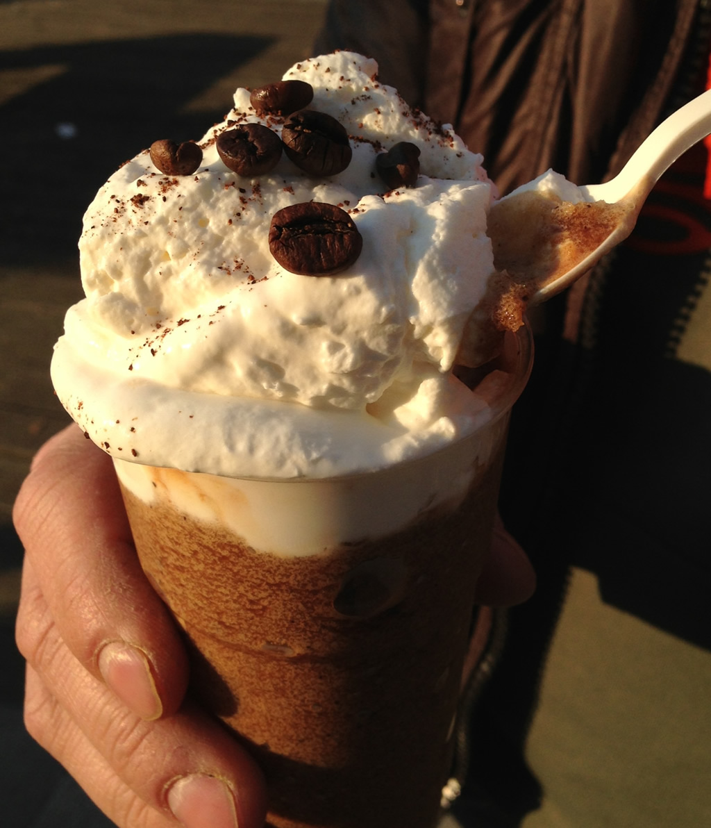 Granita al caffe e panna